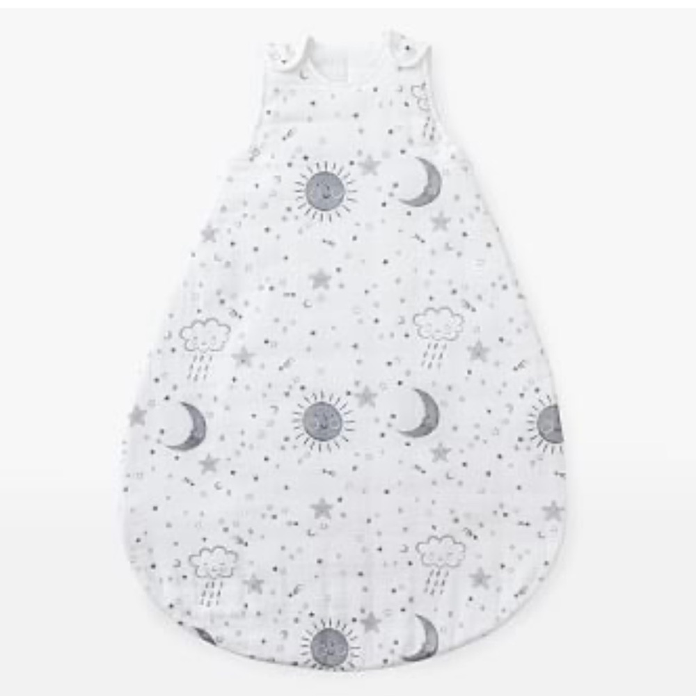 Pottery Barn Unisex Baby Skye Muslin Adjustable Wearable Blanket - Size 0-24M